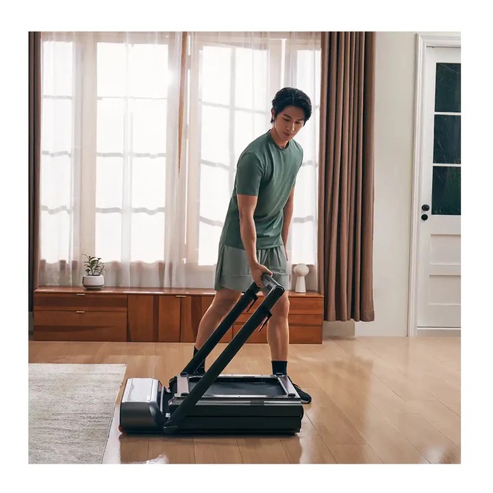 Folded Treadmill R3 hybrid+ with max. speed 12km/h, with 1HP brushless motor.