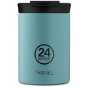 24Bottles Travel Tumbler 350ml - Powder Blue - Food Lid