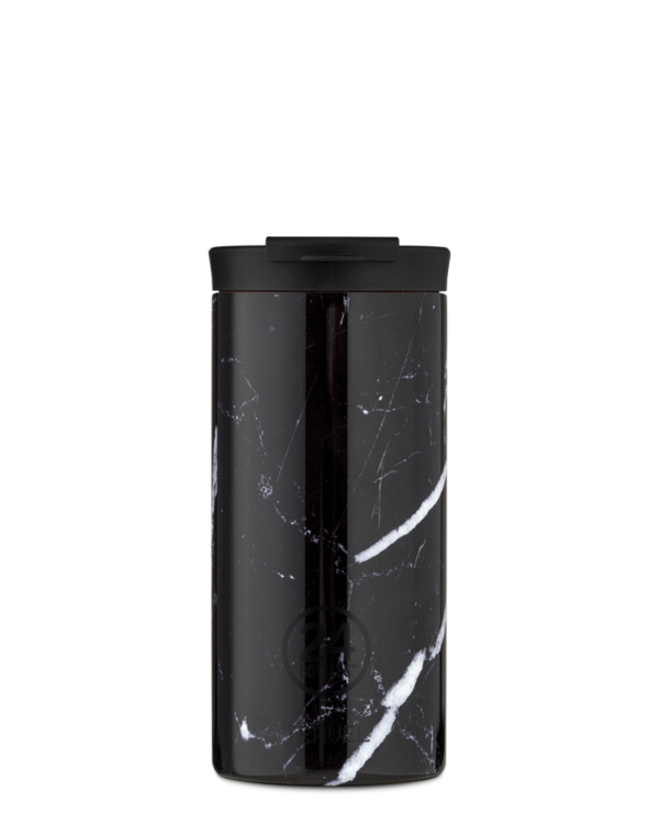 24Bottles Travel Tumbler 600ml - Black Marble