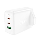 AceFast A44 PD 65W GaN 2*CUSB-C + USB-A charger UK - White