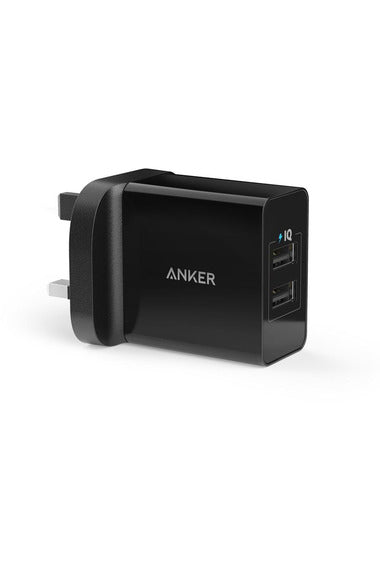 Anker 24W 2-Port USB Charger - Black
