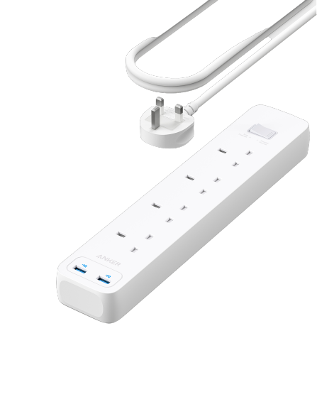 Anker 322 USB Power Strip 4-in-1 White