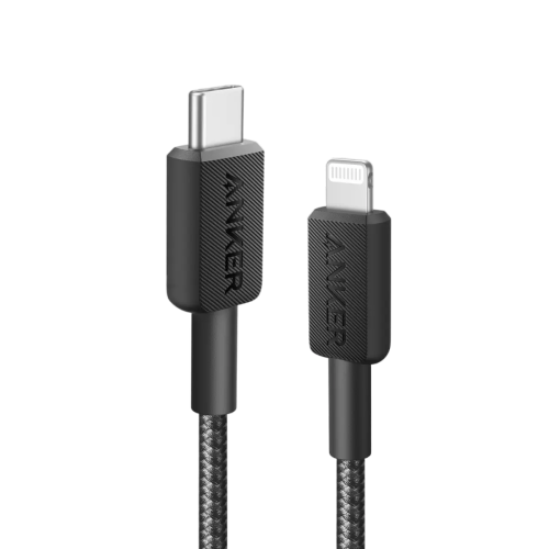 Anker 322 USB-C to Lightning Cable Braided 1.8m/6ft - Black
