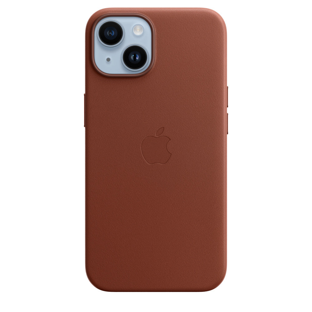 Apple iPhone 14 Leather Case with MagSafe - Umber