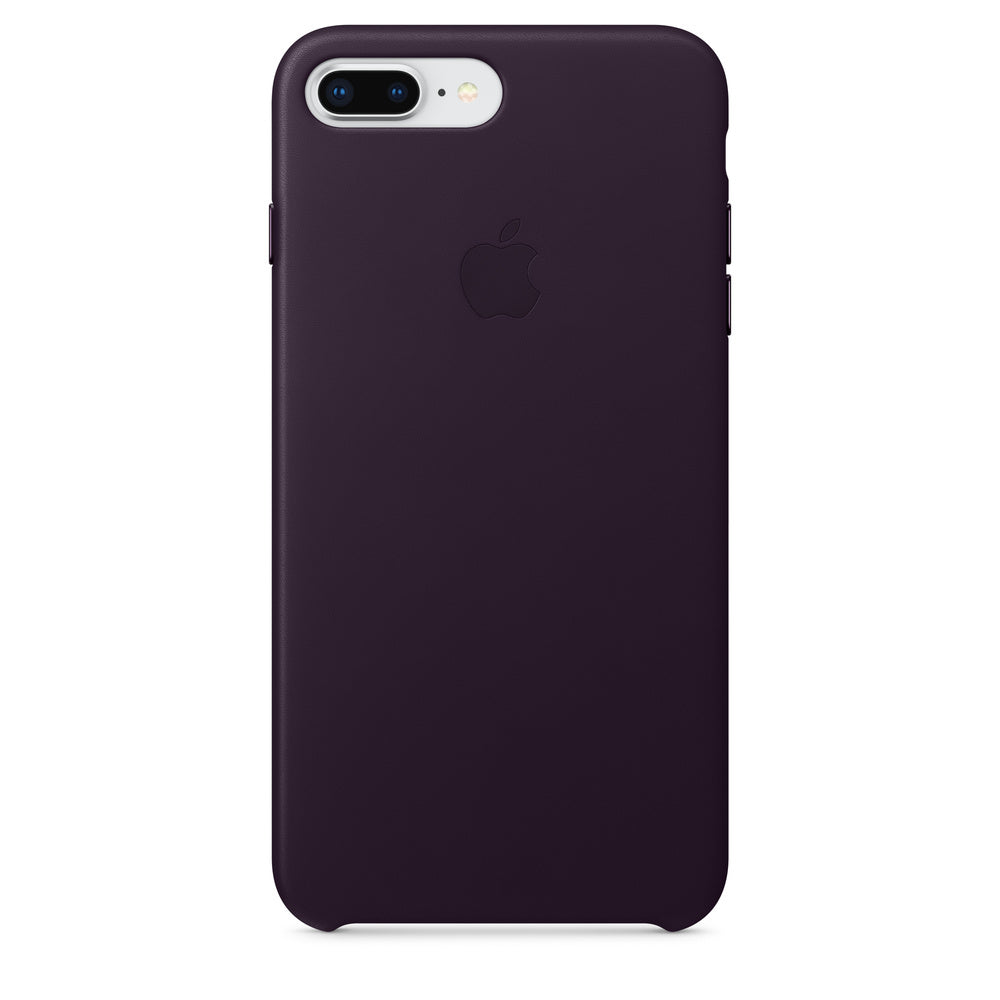 Apple iPhone 8 / 7 Leather Case - DARK AUBERGINE