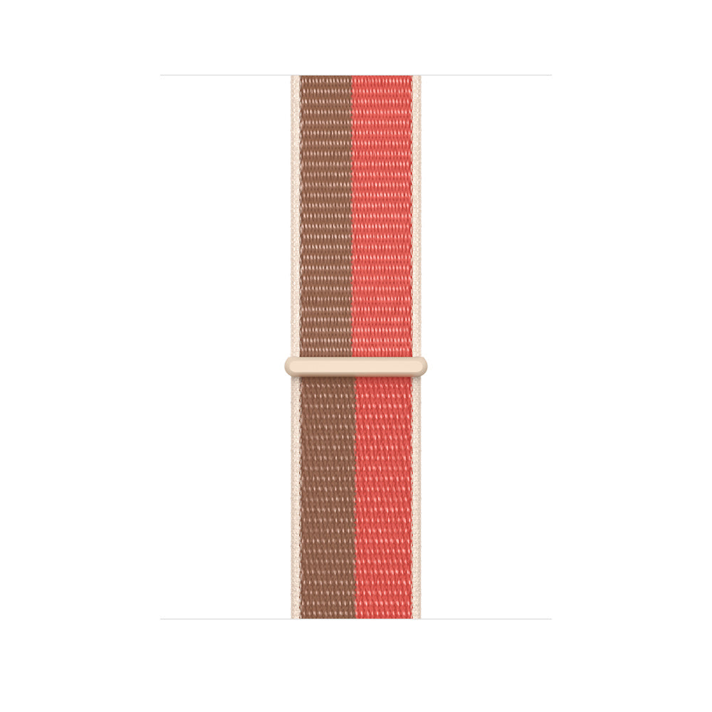 Apple Watch 45mm Pink Pomelo/Tan Sport Loop