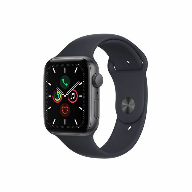 Apple Watch SE GPS, 44mm Space Grey Aluminium Case with Sport Band