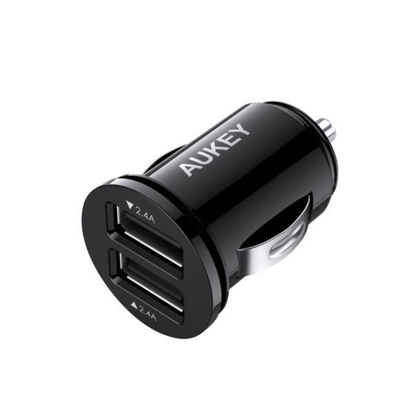 Aukey 24W Duo-Port Ultra Small Car Charger