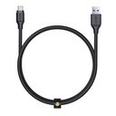 Aukey Braided Nylon USB 3.1 USB-ATo USB-C Cable 1.2 meter - Black