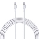 Aukey CB - NCC1 Circlet CC 60W Nylon Braided USB-C Cable - 1 Meter - White