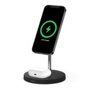 Belkin BOOST CHARGE Pro 2-in-1 Wireless Charger Stand with MagSafe 15W - Black