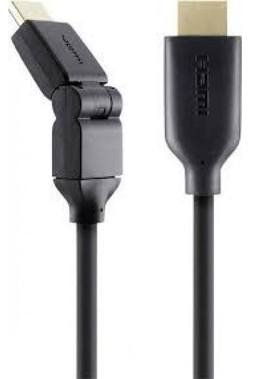 Belkin Dual Swivel High Speed + Ethernet HDMI Cable 2m - Black