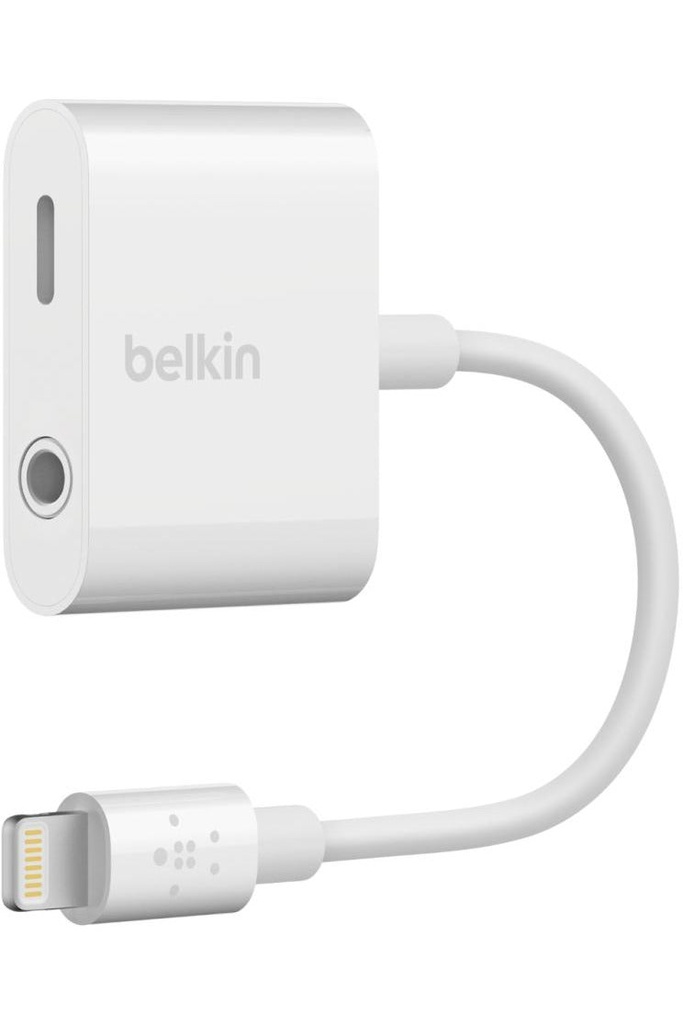 Belkin lightning Audio + Charger RockStar for iPhone - White F8J212B