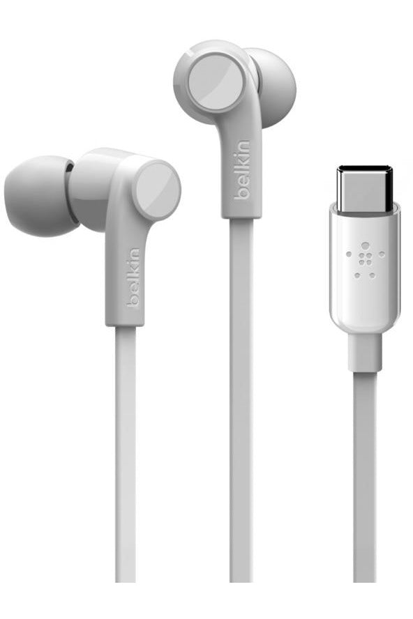 Belkin ROCKSTAR Headphones with USB-C Connector - White