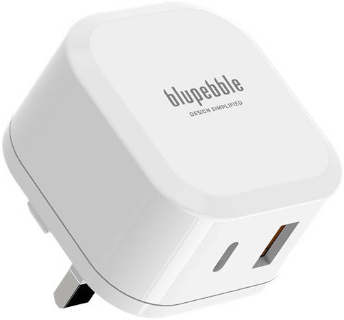 Blupebble 2-Port PD GaN Fast Charger 65W - White