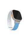 Blupebble Matterhorn Silicone Reversible Magnetic Strap 49mm / 45mm / 44mm / 42mm Blue/White