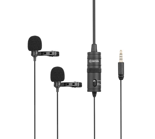 Boya BY - M1DM Dual Omni - Directional Lavalier Microphone