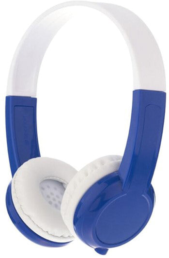 Buddyphones Discover Volume Limiting Kids Wired On Ear Headphones - Blue