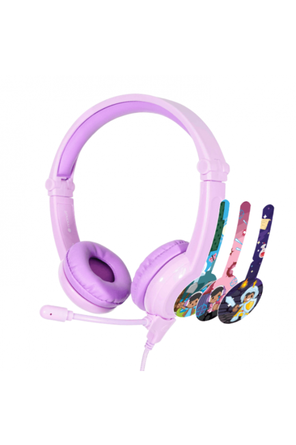 BuddyPhones Galaxy Kids Headphones - Purple