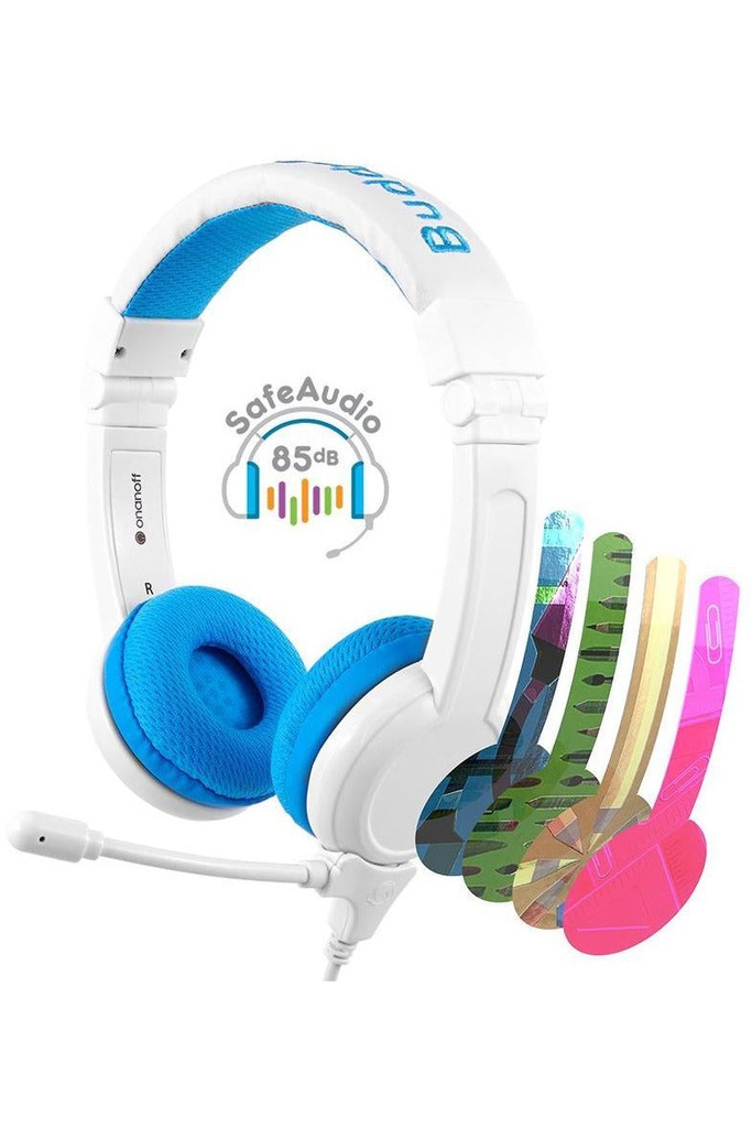 Buddyphones School Plus Headphones With MIC - Blue