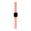 Decoded Apple Watch 49/45/44/42 mm Series 1 8/SE/Ultra Silicone Magnet Traction Strap Lite Peach Pearl