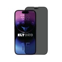 Eltoro Double Strong CF Screen Protector for iPhone 15 Pro - 6.1 PRIVACY with - Black frame