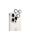 Eltoro INDIVUAL AR METAL RINGS Camera Lens ProTECTOR for iPhone 15 Pro 6.1/6.7 - White