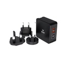 Eltoro Universal Charger 120w PD 3.0 & QC 3.0 GaN with 4 Ports 2 USB-A & 2 USB-C - Black