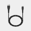 Energea Nyloflex USB-A to Lightning Cable 1.5m - Black