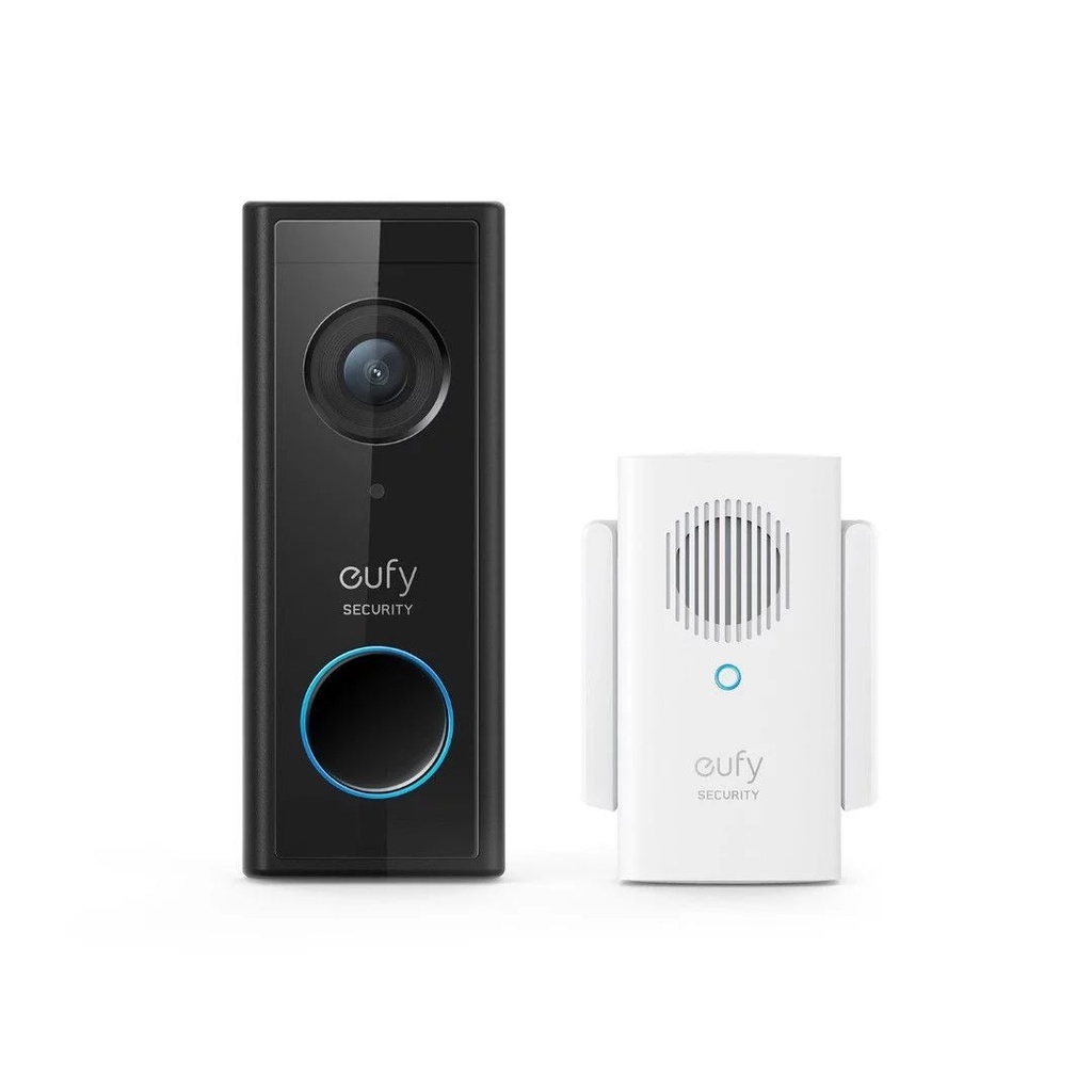 Eufy Video Doorbell 1080p Battery - Powered - Black