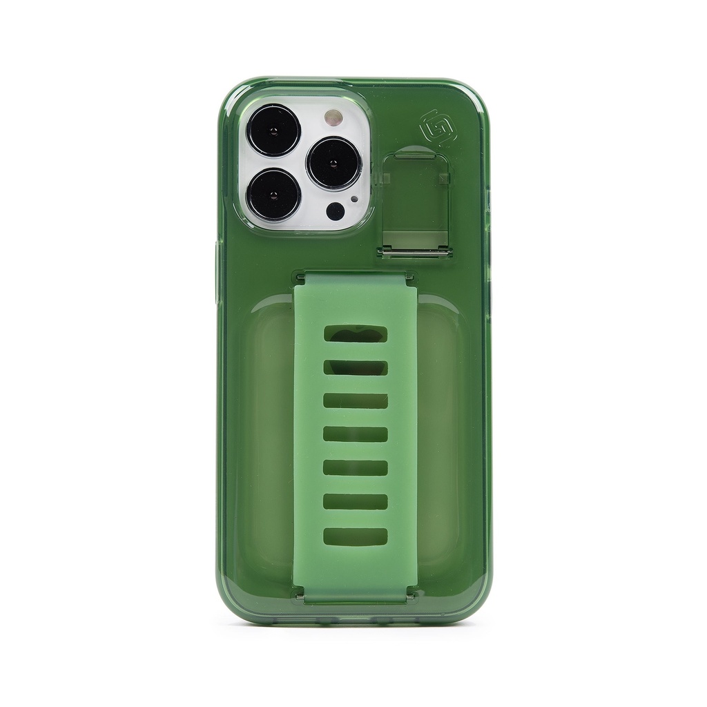 Grip2u Boost Case with Kickstand for iPhone 13 Pro Olive