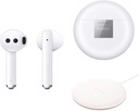 Huawei FreeBuds 3 Earphones - Ceramic White with White Cover & Wireless charger