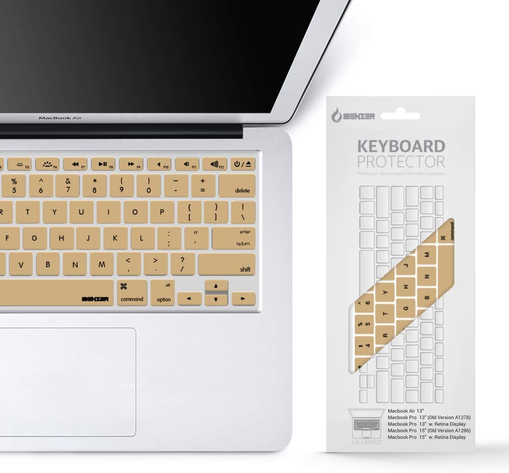 iBenzer Keyboard cover For MacBook - Gold