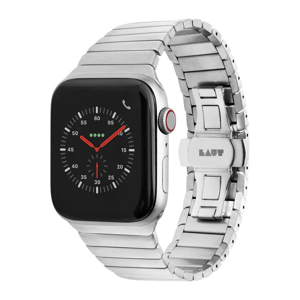 Laut LINKS Watch Strap Series 1 8 and ULTRA for Apple Watch 42/44/45/49mm Silver