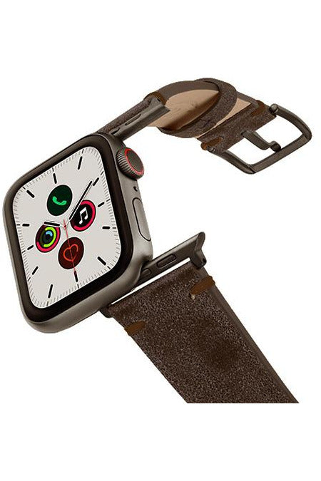 Meridio Ancient - Deep Fossil Leather Strap 45mm