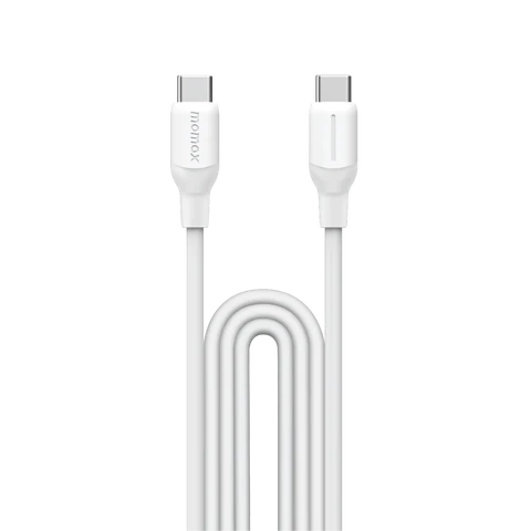 Momax 1 Link USB-C To USB-C 1.2m / Support 60W Charger + Data Transfer Cable - White