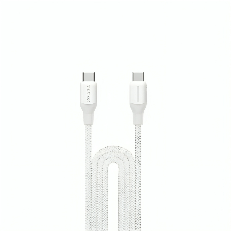 Momax 1 Link USB-C To USB-C 2.0m / Support 100W Charger + Data Transfer Cable - White