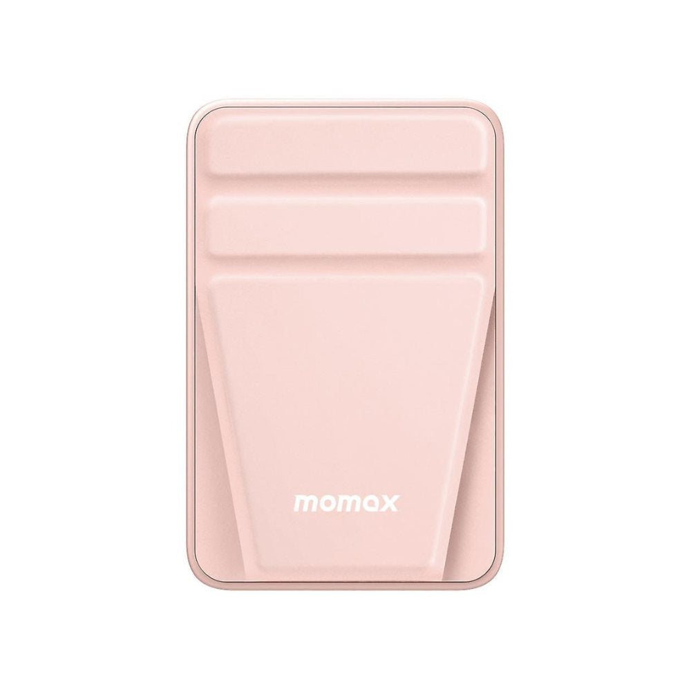 Momax Q.Mag Power 15 Magnetic Wireless Battery Pack with Stand 10000mAh Pink - Pink