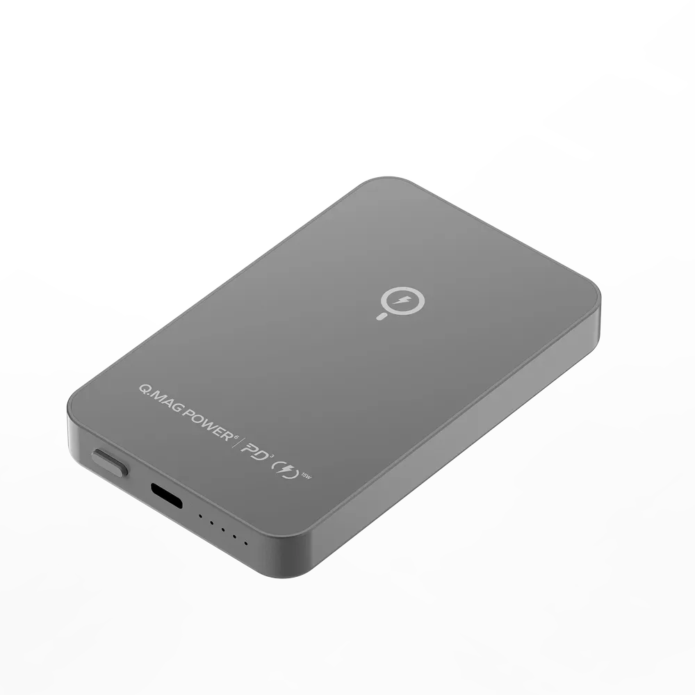 Momax Q.Mag Power 6 Magnetic Wireless Battery Pack 5000mAh - Space Grey