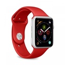 Puro ICON Silicone Band, 44/45mm for Apple Watch - Red