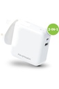 RAVPower Power Bank 2-in-1 5000mAh AC Plug PD QC3.0 - White