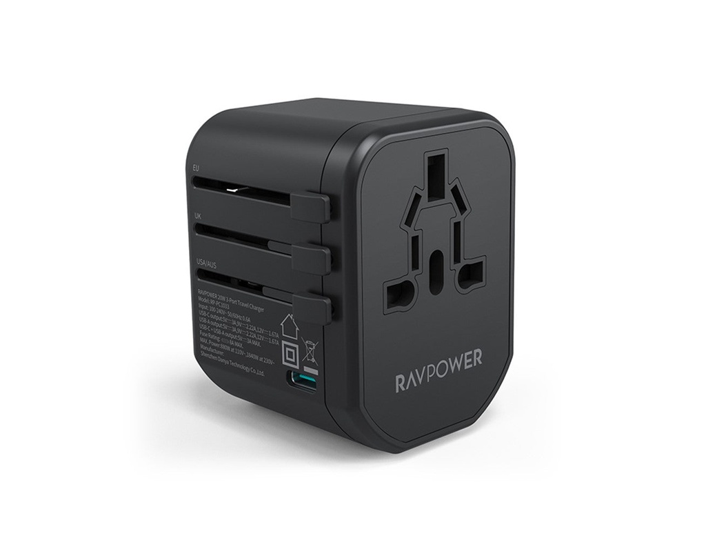 Ravpower RP-PC1033 PD PIONEER 20W 3-Port Travel charger