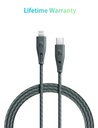 RAVPower USB-C to Lightning Cable 2m Nylon - Black