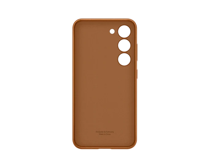 Samsung S23 Leather Cover - Camel