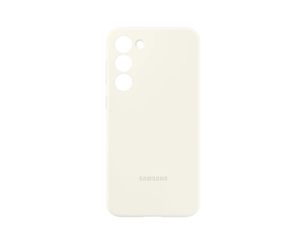 Samsung S23 Plus Silicone Cover - Cream