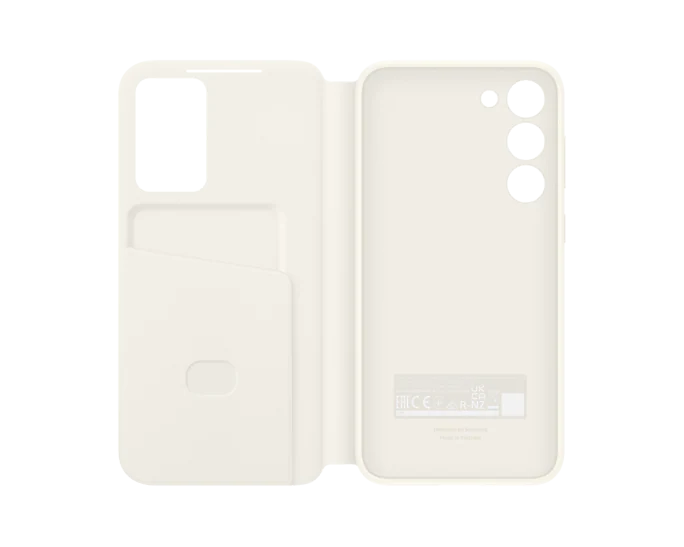 Samsung S23 Plus Smart View Wallet Case - Cream