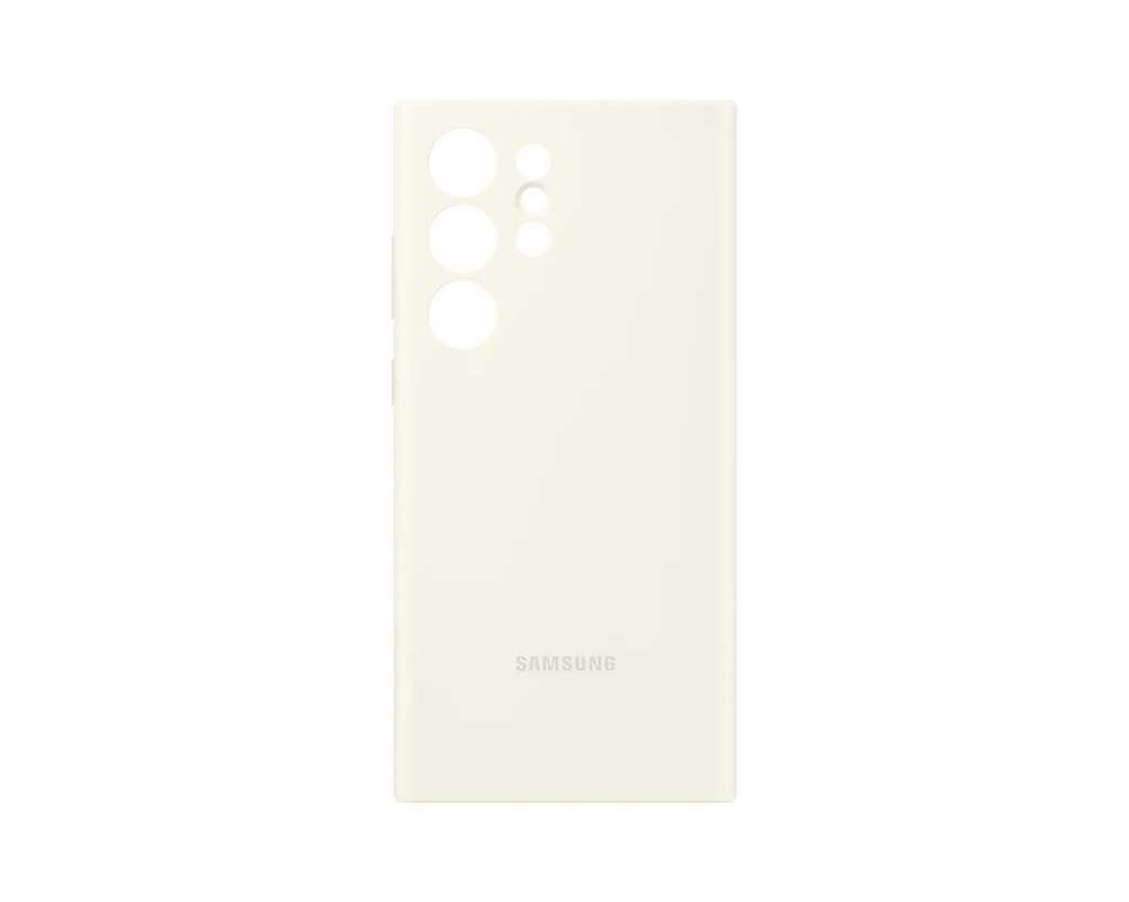 Samsung S23 Ultra Silicone Cover - Cream