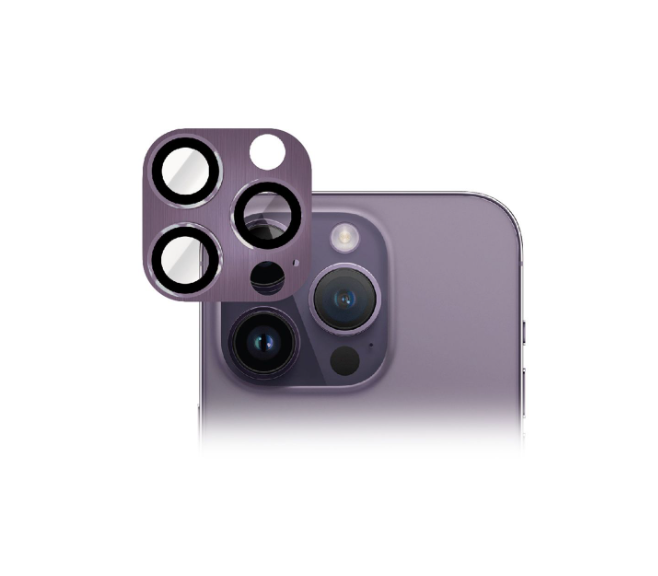 Smartix Premium Aluminium Camera Lens for iPhone 14 Pro/ Pro Max - Deep Purple