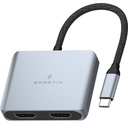 Smartix Premium Dual HDMI Adaptor , Dual Display Support 4K