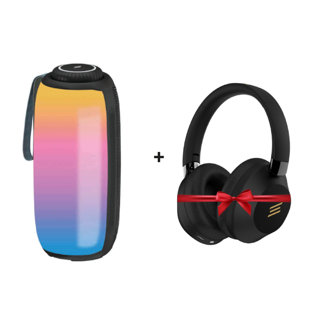 Smartix Premium Portable Speaker SoundPod.X - Black + Premium Wireless headphone Combo Offer